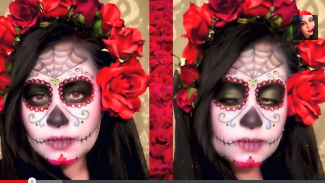 Day of the Dead ☠ Dia De Los Muertos Tutorial by Jennisse Makeup – great!