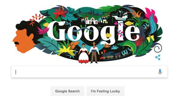 Gabriel Garcia Marquez Google Doodle