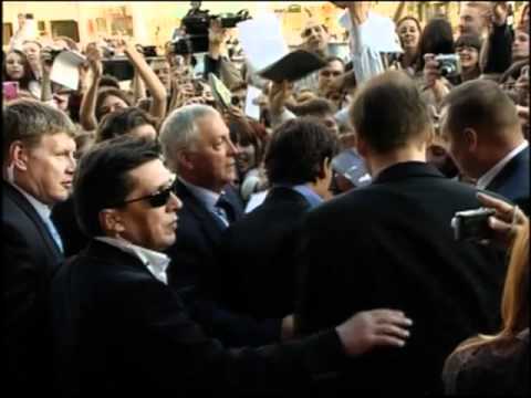 Johnny Depp & Penelope Cruz in Moscow For Pirates of the Caribbean 4 Movie Premiere