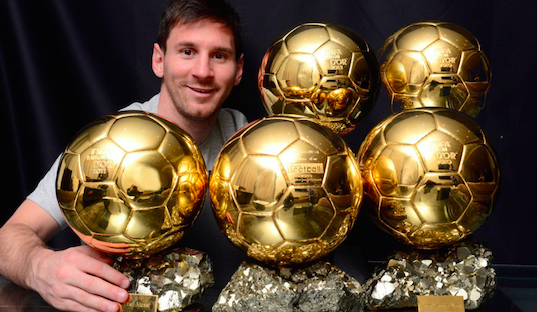Lionel Messi Wins Fifth Ballon d’Or