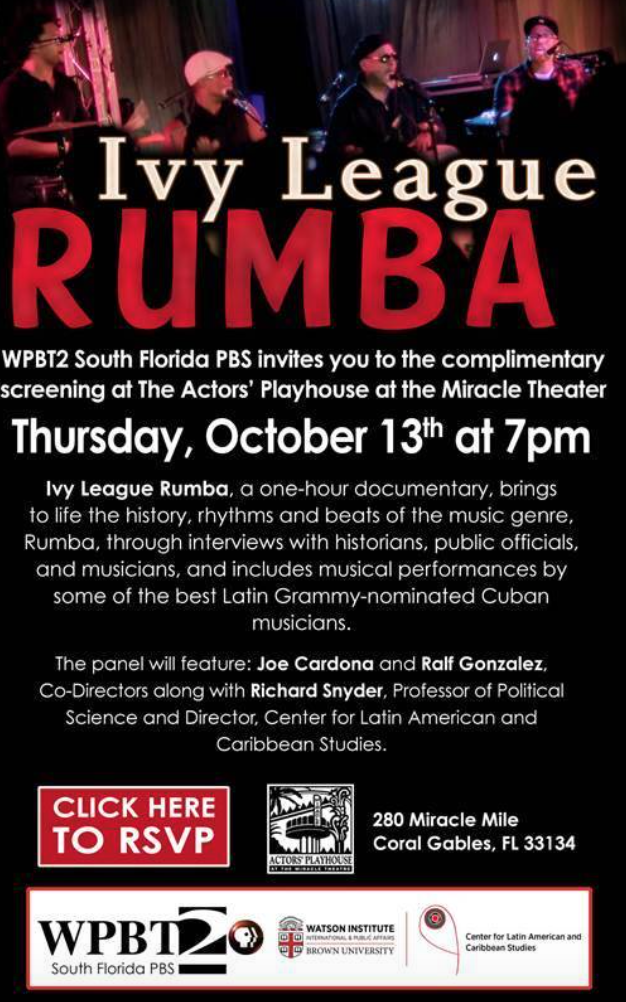 Joe Cardona: Ivy League Rumba screening and Q & A
