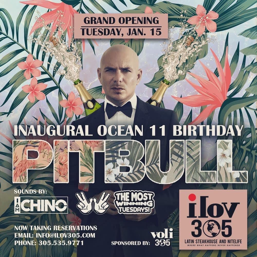 Pitbull’s New Restaurant Opening